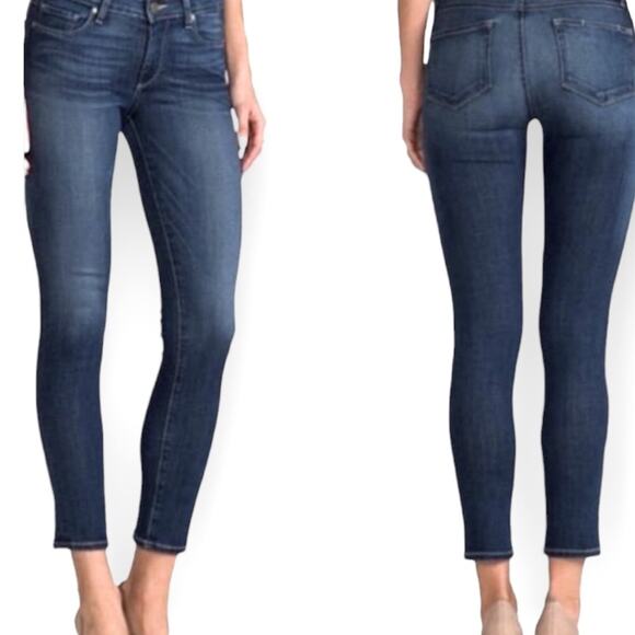 PAIGE Skyline Ankle Peg Medium Wash Jeans Size 27 - Picture 1 of 9